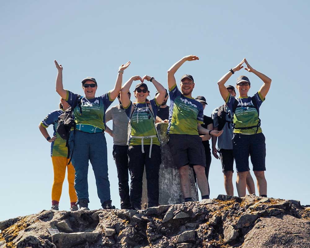 YMCA Team complete National 3 Peaks fundraising challenge to support youth services