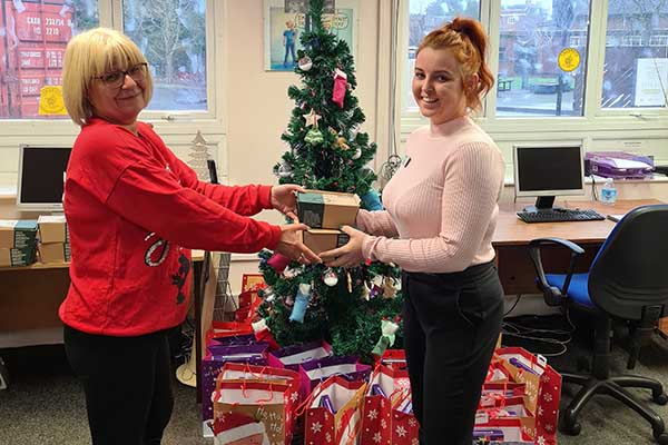 Christmas donations to YMCA Rugeley Housing